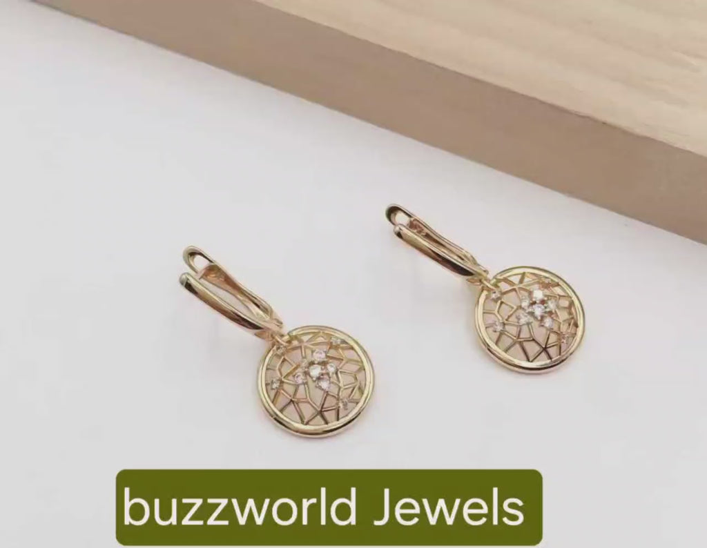 Dazzling earing drop set