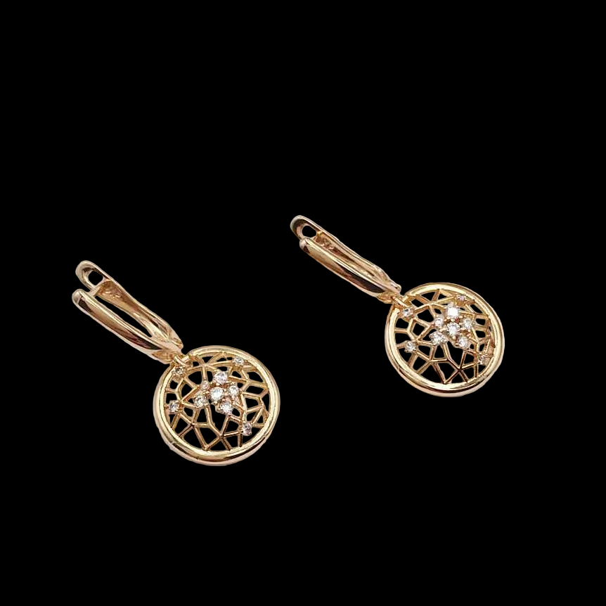 Dazzling earing drop set